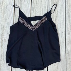 ASTR Black Formal Beaded Top, Size Small